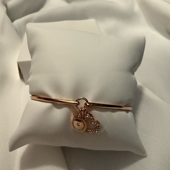 Michael Kors rose gold bangle with heart and circle charms - Picture 2 of 3